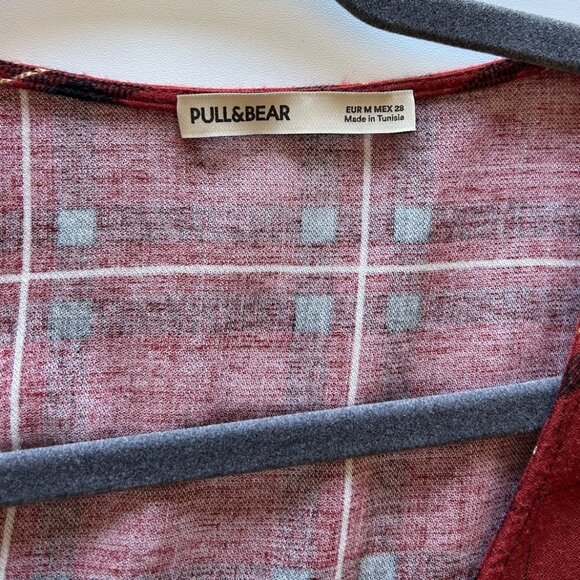 Pull & Bear Long Sleeve Plaid Dress - Picture 3 of 3